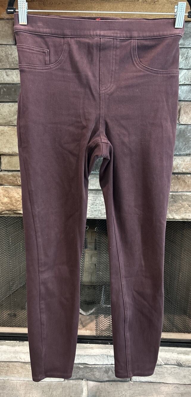 Women’s SPANX Merlot Jean-ish Ankle Leggings Size M Pants Size M *B8